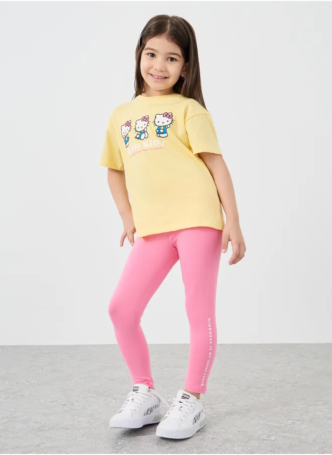 Styli Styli Graphic Print Cotton Leggings