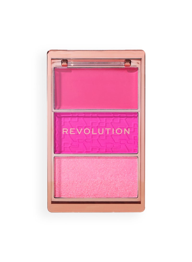 REVOLUTION Makeup Revolution Blush Icon Palette – Hot Pink Flag - Image 1