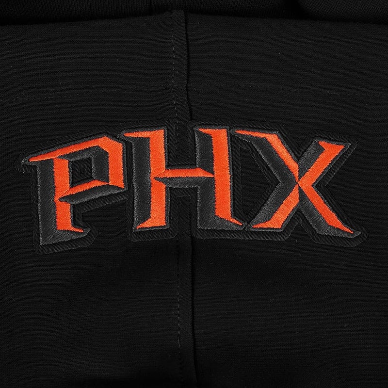 Pro Standard Mens NBA Phoenix Suns Retro Classics Pull Over Hoodie Black/Orange M - Image 4