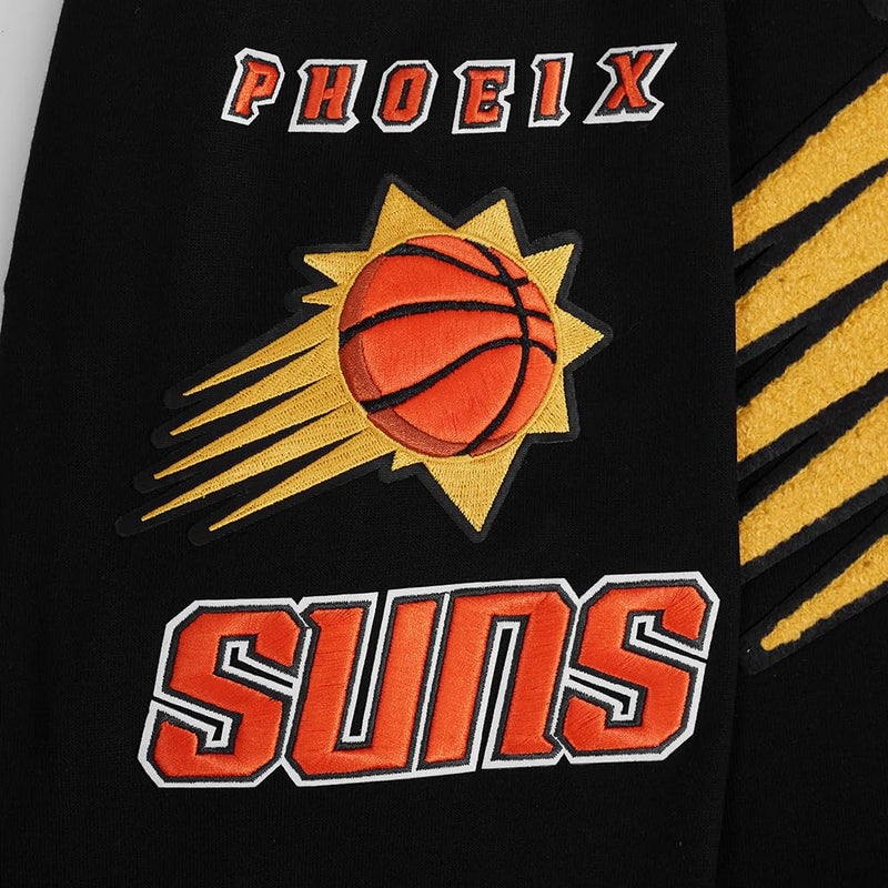 Pro Standard Mens NBA Phoenix Suns Retro Classics Pull Over Hoodie Black/Orange M - Image 5