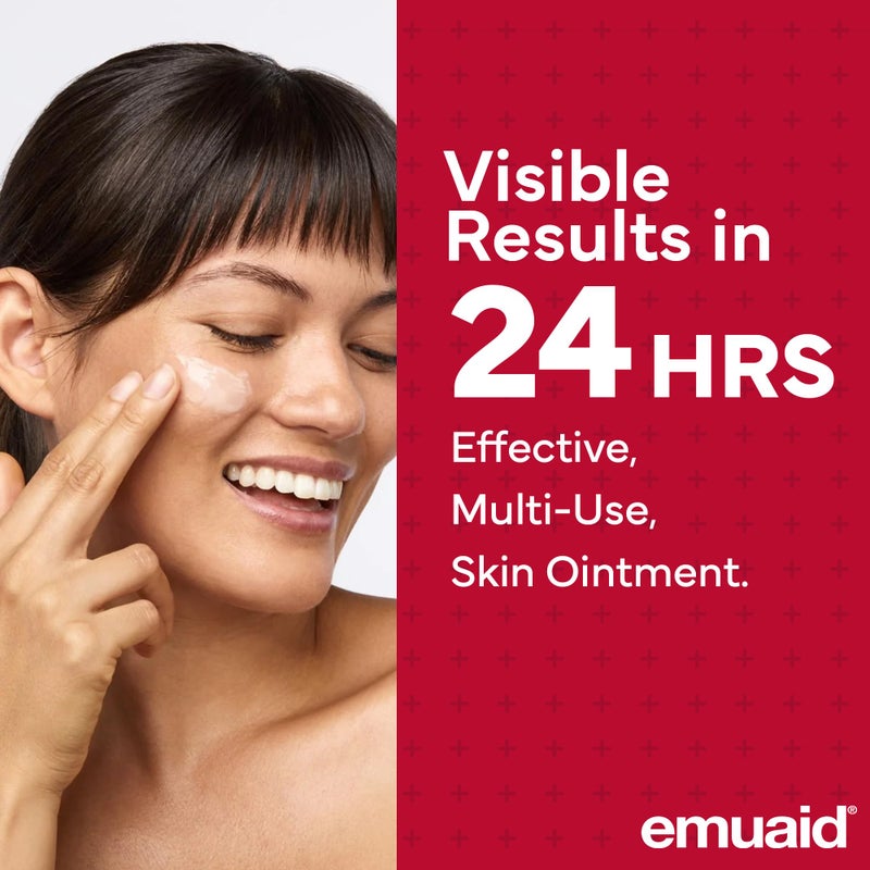 Emuaid مرهم EMUAIDMAX لعلاج الحكة الجلدية، علاج قوي لقدم الرياضي، الصدفية، حكة الفخذ، الطفح الجلدي، الإكزيما، قروح البرد، الفقاعات، وعدوى الخميرة، 2 أونصة - Image 2