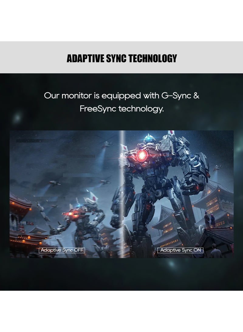 GXM MM27DFA-200Hz 27” Flat Frameless UltraFast Gaming Monitor, FHD1920x1080@200Hz, 16:9, Free Sync & G-Sync, 4000:1, LED Backlight, 1ms Response Time, 16.7M colors, 99% sRGB, Including Speaker, Black  - Image 3