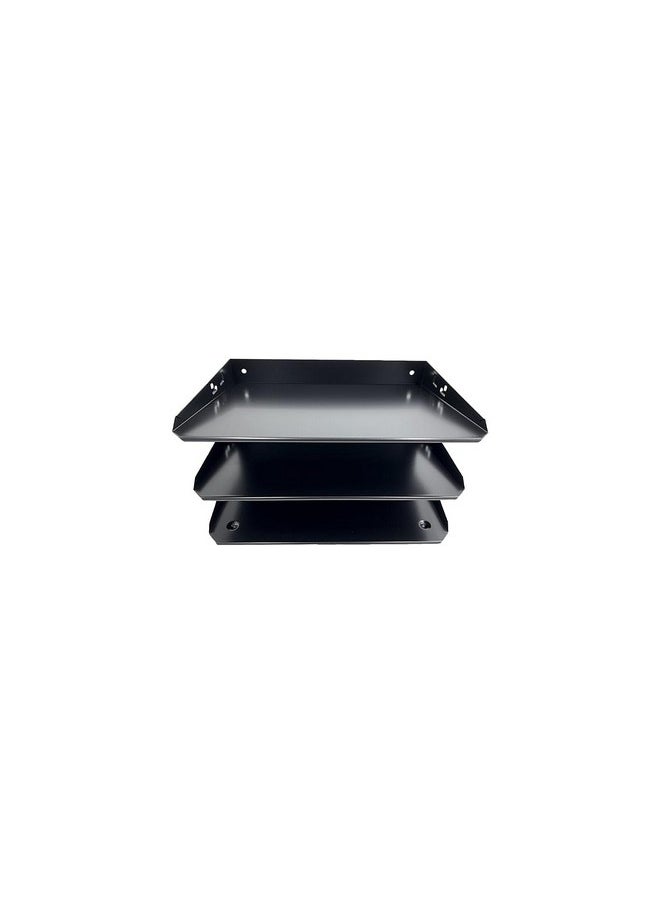 Huron - Organizer Horizontal 3 Slot, Black Steel - Image 1