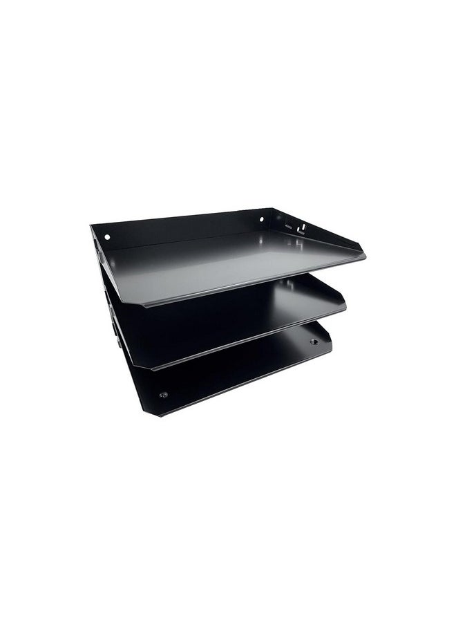 Huron - Organizer Horizontal 3 Slot, Black Steel - Image 1