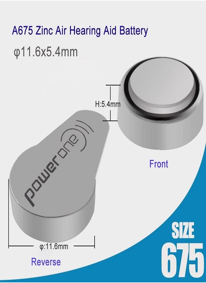Power One 1.45V Original High Level Hearing Aid Batteries P675 ( 60 Pieces )  - Image 5