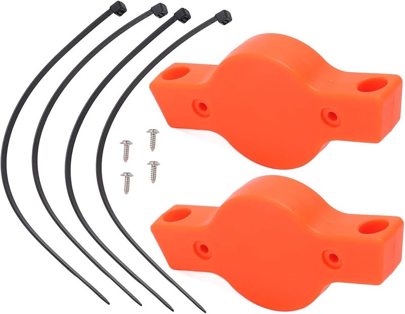 Orange ABS Bike Water Bottle Holder Mount Bracket For iOS Tracker Locator Compact Size 2 Set - Image 2