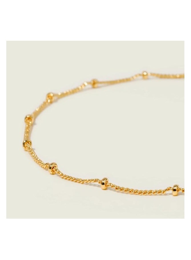 MEVECCO Gold Chain Choker Necklace,14K Gold Plated Dainty Cute Lip Chain Long Necklace Delicate Fashion Choker Necklace Jewelry Gift for Women - Image 5