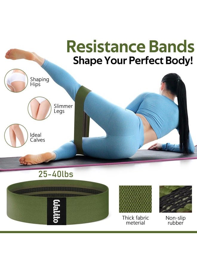 WALITO 8Pcs Barbell Pad Set for Hip Thrust - Squat Pad,Gym Accessories for Women with Bar Bad,Bench Press, with Gym Ankle Straps,Resistance Bands for Working Out,Lifting Strap,Carry Bag - Image 5
