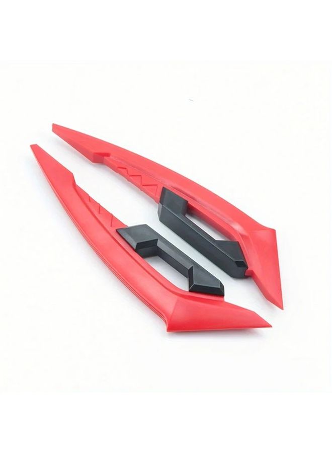 2pcs Blue Motorcycle Front Wing Side Spoiler Universal Air Dynamic Wind Blade - Image 3