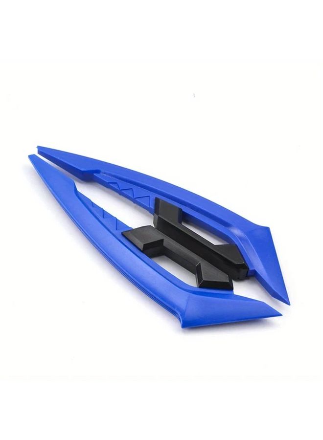 2pcs Blue Motorcycle Front Wing Side Spoiler Universal Air Dynamic Wind Blade - Image 5