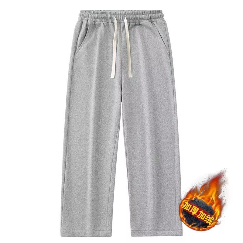 Casual Pants 2024 Thickened Sweat Pants Loose Trendy Brand Straight Casual Pants All-Match Sports Pants For Boys - Image 5