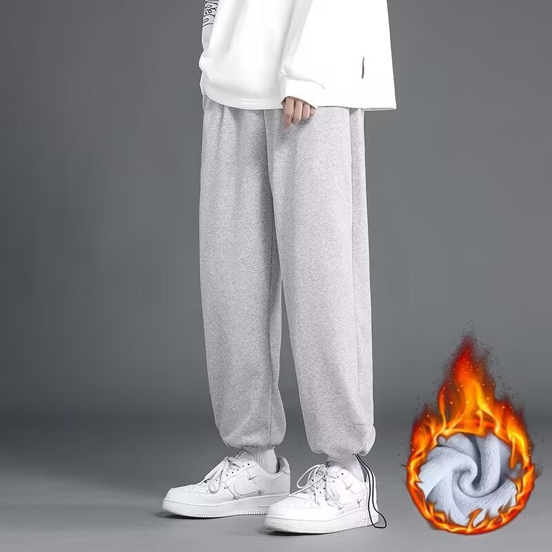 Casual Pants 2024 Thickened Sweat Pants Loose Trendy Brand Straight Casual Pants All-Match Sports Pants For Boys - Image 4