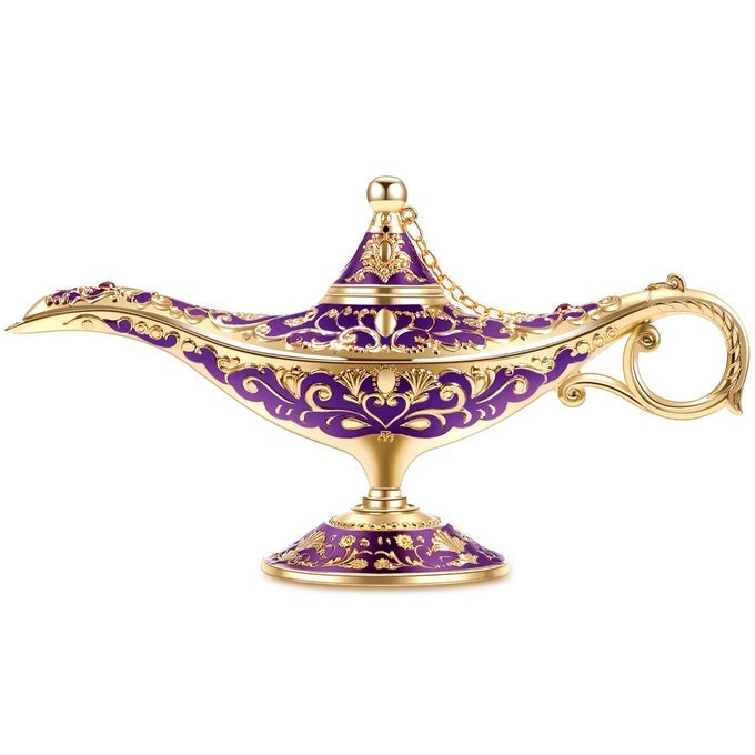 VINTAGE ALADDIN MAGIC LAMP GENIE COLLECTORS EDITIONWEDDING TABLE DECORATIONCOLLECTABLE RARE CLASSIC ARABIAN PROPS ALADDIN POT DELICATE GIFT FOR PARTYBIRTHDAYPURPLE