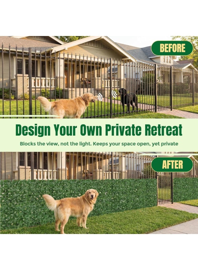 Forest Home Artificial Ivy Privacy Fence Screen -  Artificial Faux Privacy Fence Panel Artificial Green Wall Balcony Privacy Screen Decoration for Patio, Balcony, Wall, Backyard Indoor Outdoor(W：50CM L： 300CM) - Image 5