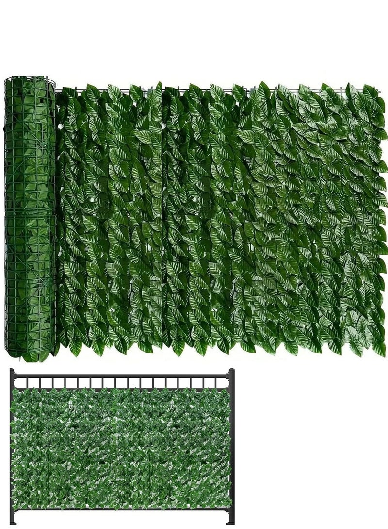 Forest Home Artificial Ivy Privacy Fence Screen -  Artificial Faux Privacy Fence Panel Artificial Green Wall Balcony Privacy Screen Decoration for Patio, Balcony, Wall, Backyard Indoor Outdoor(W：50CM L： 300CM) - Image 1