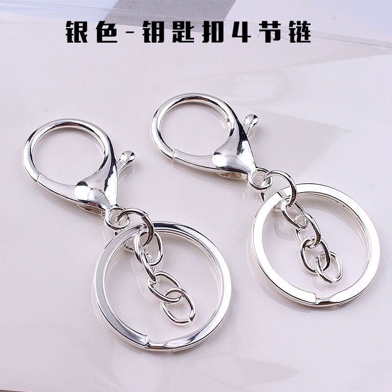 Triple Set Lobster Clasp KeychainLobster clasp +4 chain (Silver) Lobster clasp +4 chain (Silver) 