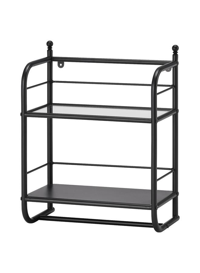 erorex Wall shelf, black, 40x51 cm - Image 1