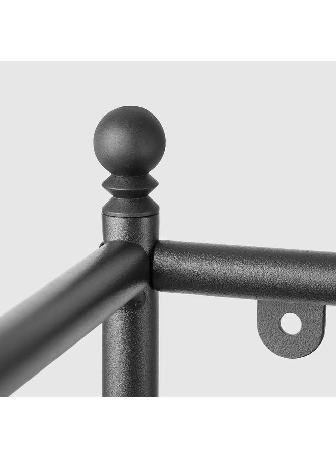 erorex Wall shelf, black, 40x51 cm - Image 5