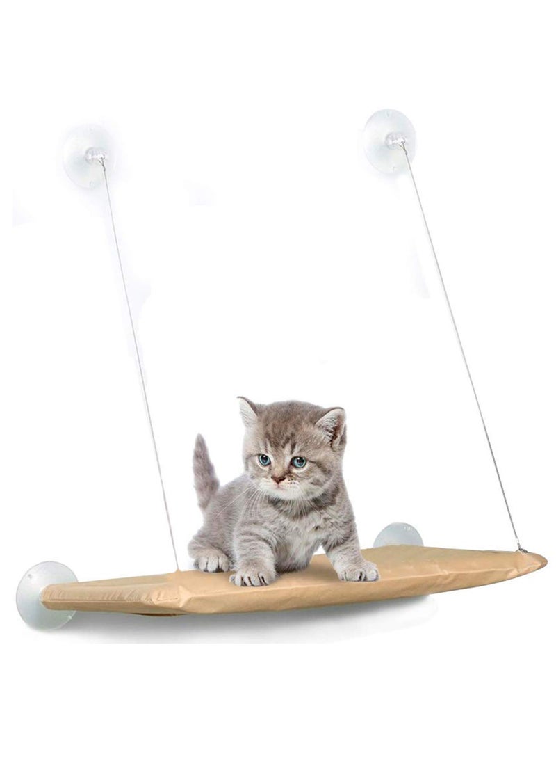 Generic Cat Window Seat with Suction Cups Space Saving Cat Hammock Pet Resting Seat Safety Cat Shelves Providing All Around 360 Degree Sunbath for Cats Perch Bed Lounger  - Image 1
