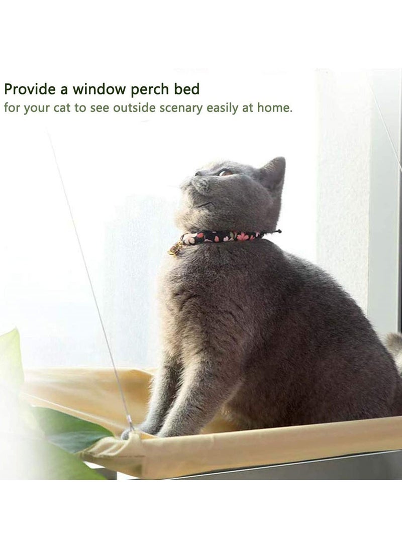 Generic Cat Window Seat with Suction Cups Space Saving Cat Hammock Pet Resting Seat Safety Cat Shelves Providing All Around 360 Degree Sunbath for Cats Perch Bed Lounger  - Image 2