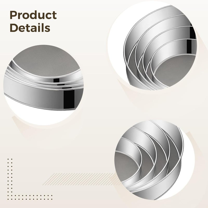 Baking Sieves Set, 4 Stainless Steel Sifters, 60 Mesh, 6-12 in - Image 5
