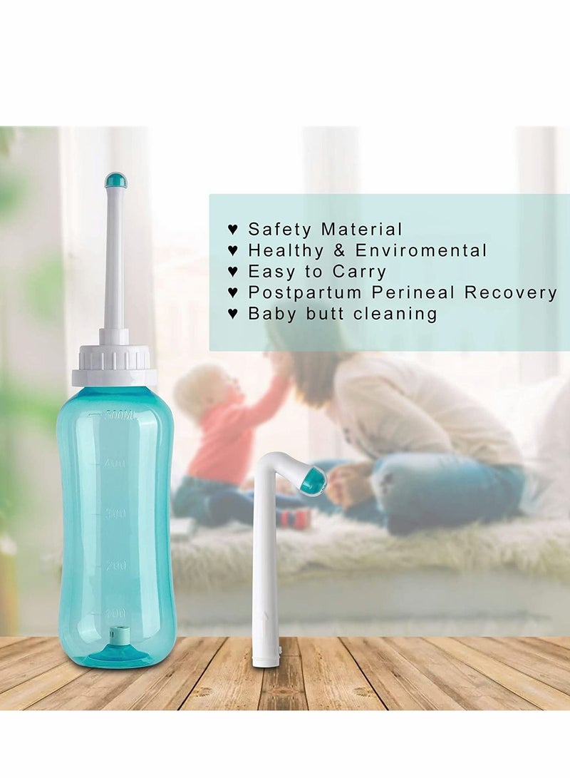 Excefore Portable Bidet Peri Bottle for Postpartum Perineal Care 500ml for Mom and Baby Clean,with 2 Rinse Tubes for Baby Female Menstruation Cleaning Lochia Hemorrhoids  - Image 3