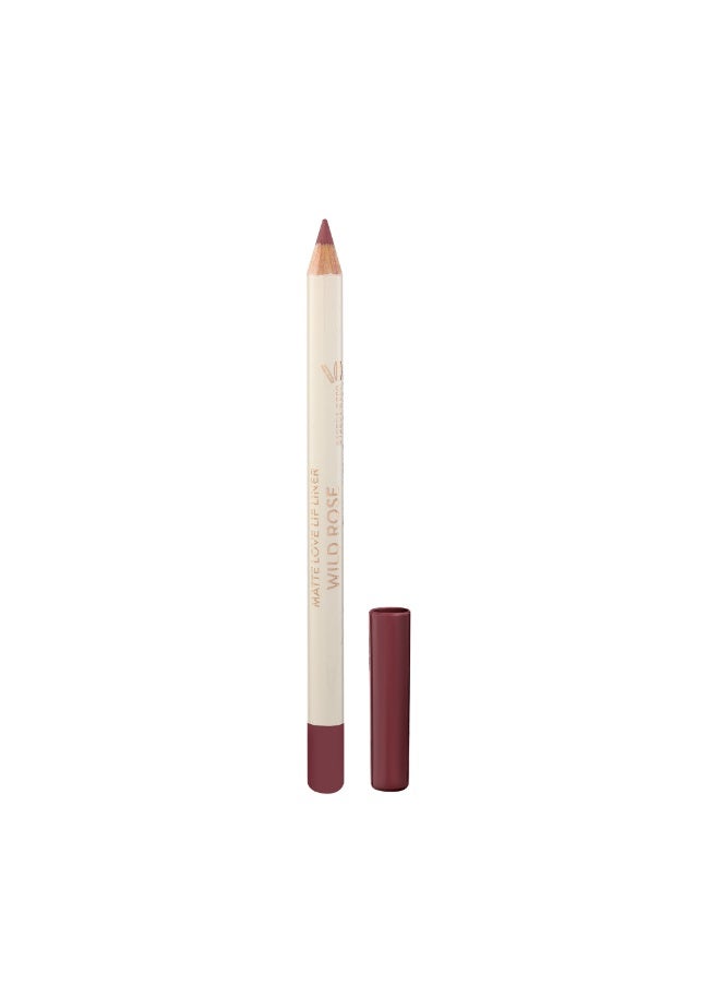 Armaf Beaute Matte Love Lip Liner Wild Rose Ultra-Smooth Long-Lasting Matte Finish, Precision Lip Definition Pencil, Smudge-Resistant & Feather-Proof - Image 2