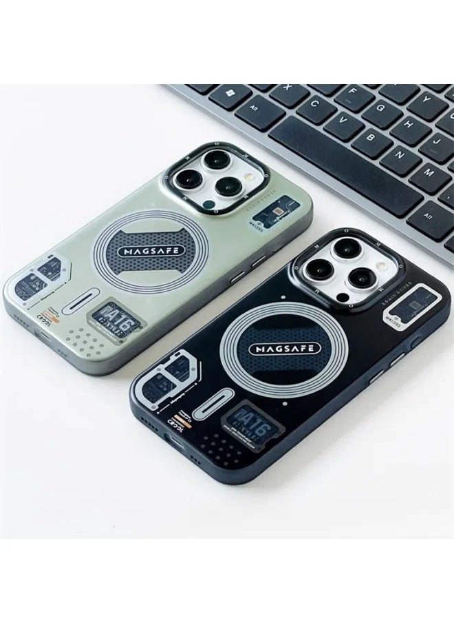 general Suitable for iPhone 15ProMax/15Pro mobile phone case mecha wind skin feeling matte soft silicone mobile phone protective cover - Image 2