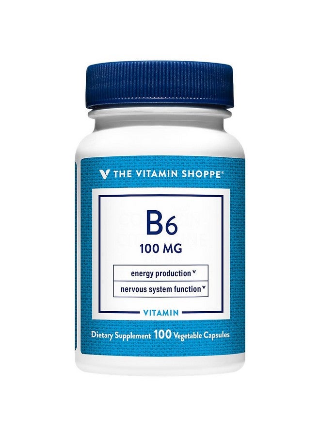 The Vitamin Shoppe B6 100MG (100 Capsules) by The Vitamin Shoppe - Image 2