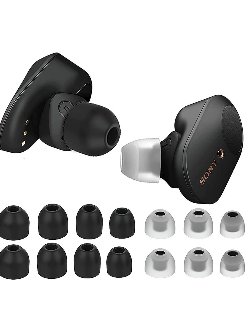 erorex Silicone Ear Plugs Accessories For Sony Wf 1000Xm4 Wf 1000Xm3 Eartips In Ear Earbuds Silicone Soft Ear Cushions Tips Covers Eargels For Wf 1000Xm4 Headphones 7Pairs Black  - Image 1