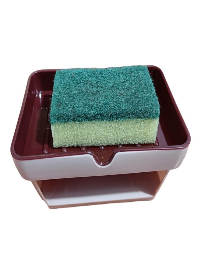 PUTHAK Plastic Soap Case with Sponge - Image 1