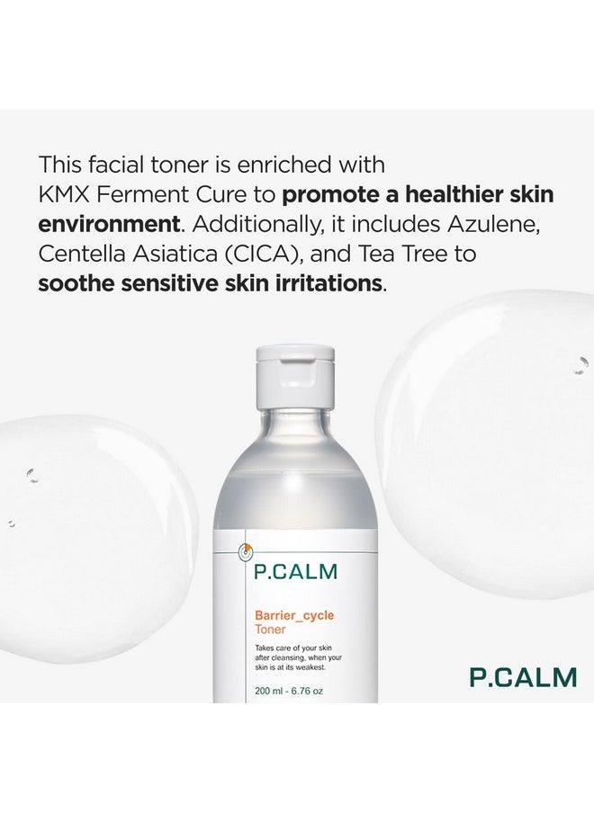 P.CALM Barrier Cycle Toner 200Ml | Vegan Alcohol-Free Fragrance-Free Toner For Sensitive Skin | Korean Skincare  - Image 4