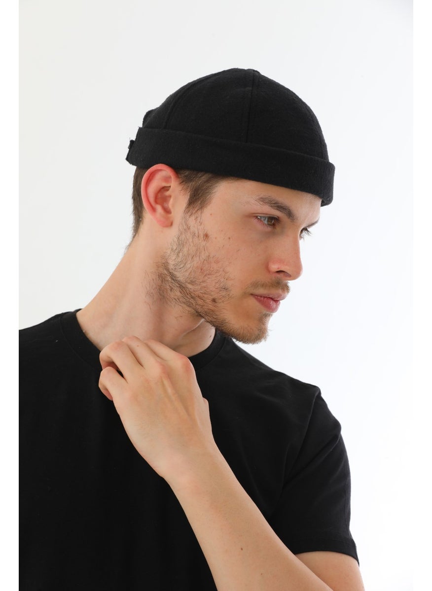 Elif Iç Giyim Elif Underwear Stamp Black Back Adjustable Retro Hip-Hop Skullcap Hat  - Image 2