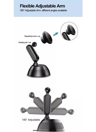 Livx Privity Series Magnetic In-Car Phone Holder Suction Cup Magnet 360 Degree Phone Holder HL-003  - Image 5