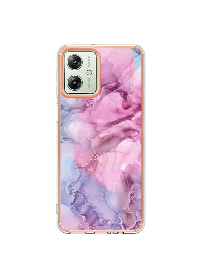 S-TOP Case For Motorola Moto G54 Electroplating Marble Dual-side IMD Phone Case - Image 2