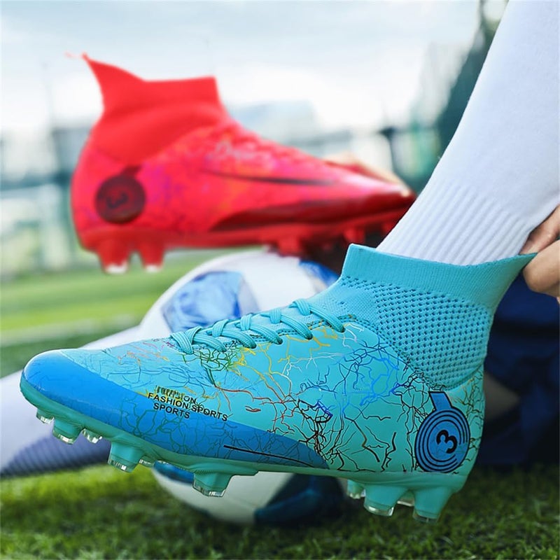 DISRATEBLU Kids Soccer Shoes Boys Football Cleats Professional Athletic Outdoor Trainning Football Shoes Youth Girl Turf Soccer Cleats - Image 4