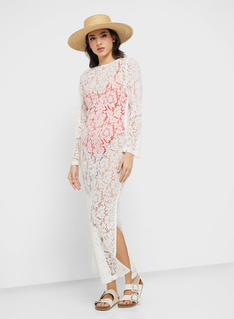 Floral Lace Maxi Dress