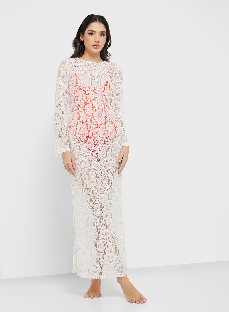 Floral Lace Maxi Dress