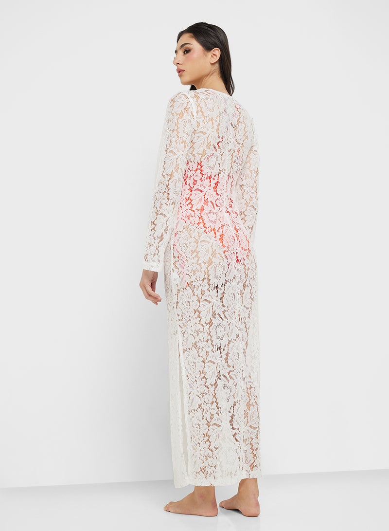Floral Lace Maxi Dress