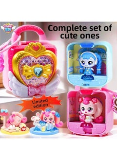 Generic Luxury Magic Key Treasure Box Love Wonderful Cute Changing Toy Mirror Box Girls Children's Lucky Blind Box-Colour:Gift Box [luxury Magic Key Treasure Box] Take Photos To Capture Cuteness, Interactive Voice, Smart Sensor, Scan Code Recognition (4 Keys + Props Included)  - Image 2