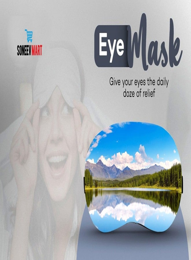SONEEV MART قناع العين الجل الفاخر من SONEEV MART للاسترخاء المهدئ وتخفيف التوتر قابل لإعادة الاستخدام والعلاج البارد مثالي للعيون المنتفخة، والهالات السوداء، وتخفيف الصداع [عبوة من 2] - Image 4