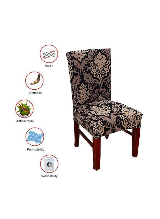 Styleys Polyester, Polyester Blend Stretchable Printed Washable Elastic Dining Chair Covers (SLMC123 Royal Black/Gold, Large) - Set of 6 - pzsku/ZEE1799AFCE9DD0D25BB1Z/45/_/1740982537/238ee381-32fc-4f05-b92f-bb8526cc8022