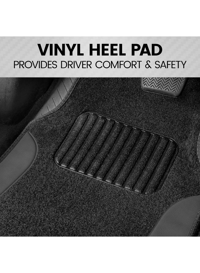 BDK Gray Carpet Car Floor Mats - Image 4