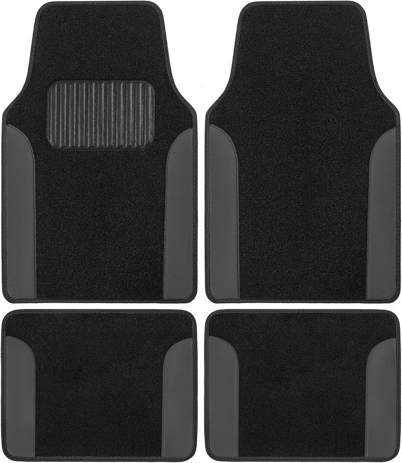 BDK Gray Carpet Car Floor Mats - Image 1