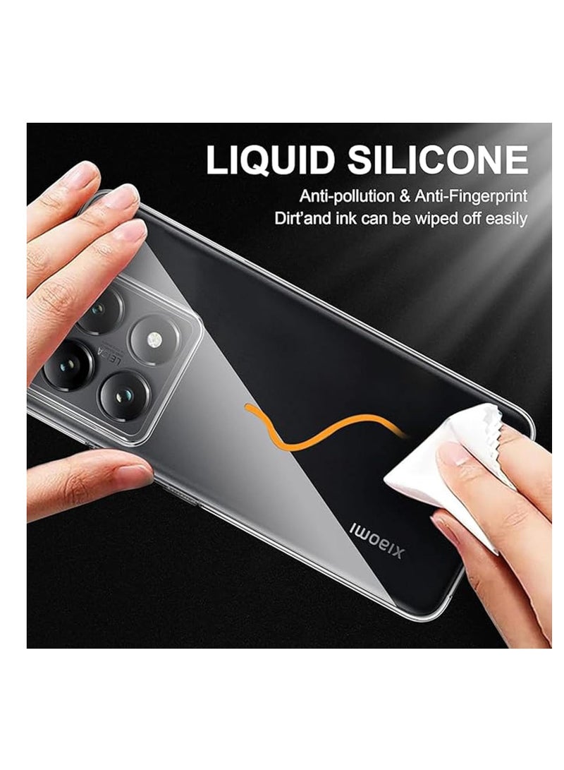 ten.tech clear Phone Cover, Protective Phone Case for Xiaomi 14T/14T Pro 5G, Flexible Silicone Case, Soft Case, Shockproof, Scratch-Resistant - Image 1