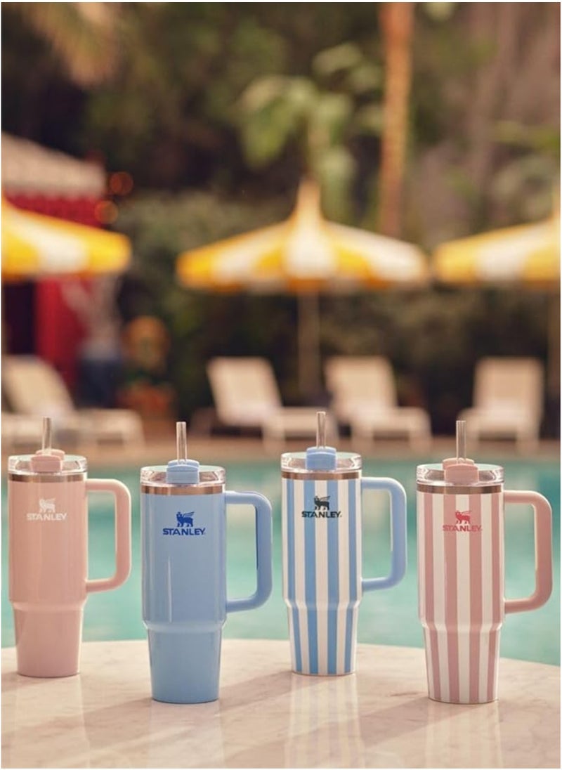 Stanley Quencher H2.0 FlowState Tumbler with Handle and Straw – 40 oz Stainless Steel Vacuum Insulated Cup, BPA-Free, 3-Position Lid, Cup Holder Friendly, for Water, Coffee, Smoothies & More –  (32x15x10cm) - Image 4