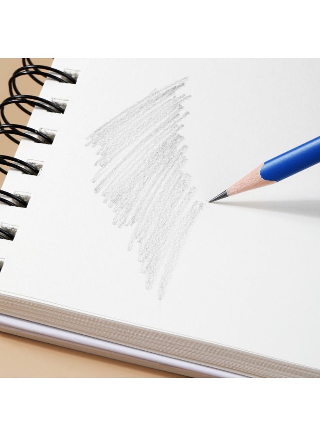 Deli دفتر رسم حلزوني Deli EC275 Dmast A4 60 صفحة - غلاف كرتوني ورق رسم أبيض للاستخدام من قبل الطلاب والفنانين والمنزل والمكتب - Image 2