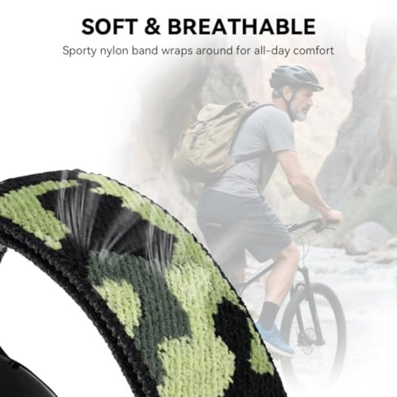 5-Pack Nylon Band Compatible with Garmin Bounce 2 Bands, Soft Sport Strap Durable Replacement Camo Wristband for Bounce - Image 2