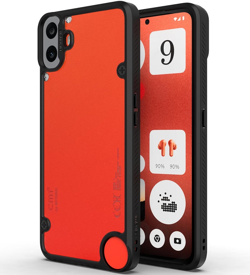 KAPAVER Impulse Series Back Cover Case for CMF Phone 1 by Nothing (TPU+PC) (Black) - Image 1