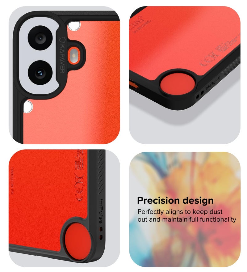KAPAVER Impulse Series Back Cover Case for CMF Phone 1 by Nothing (TPU+PC) (Black) - Image 5